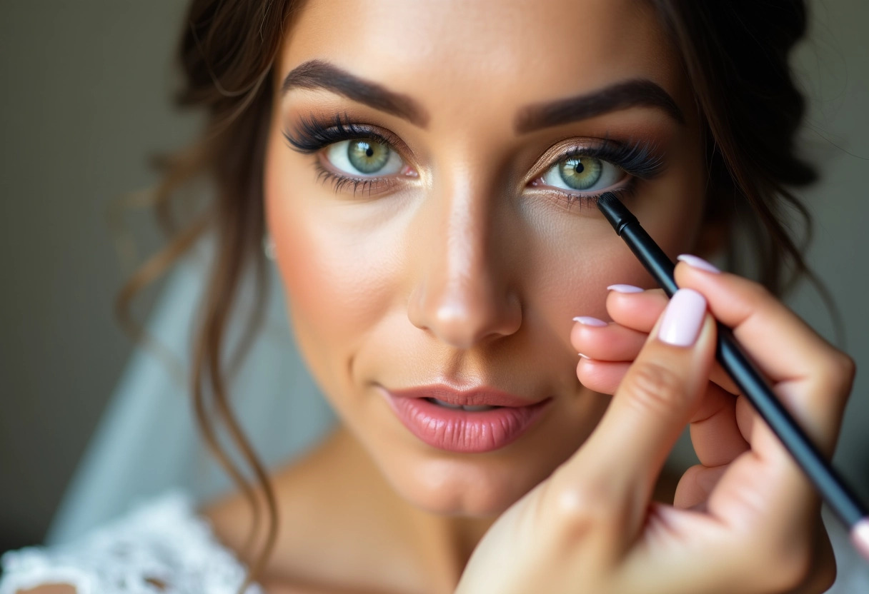 maquillage mariage yeux verts