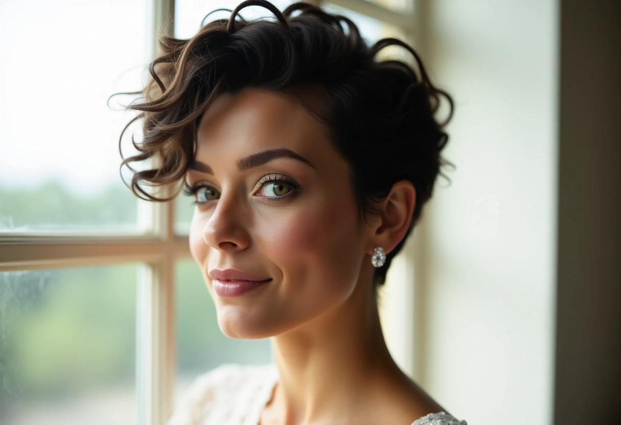 coiffure mariage bouclés