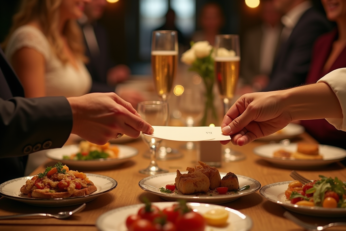 Détails d un mariage espagnol avec échanges d enveloppes et tapas